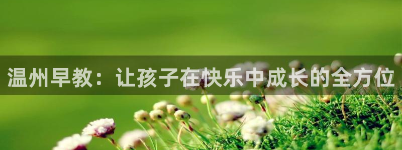 天狮娱乐(主管 )：温州早教：让孩子在快乐中成长的全方位