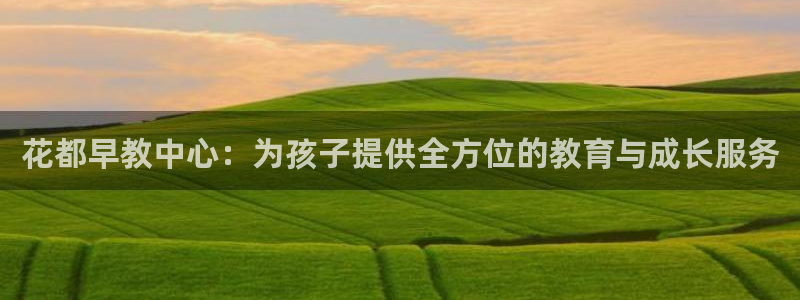 天狮娱乐来0 1311：花都早教中心：为孩子提供全方位的教育与成长服务