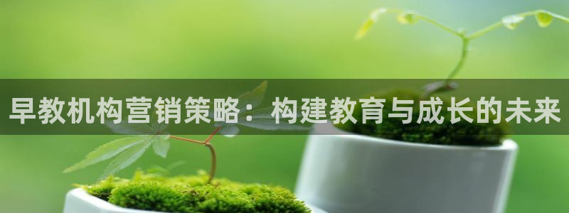 天狮娱乐 b主管61166：早教机构营销策略：构建教育与成长的未来