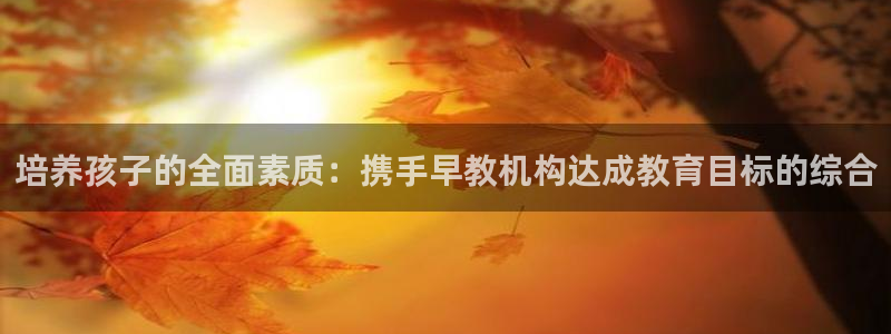 天狮娱乐q：培养孩子的全面素质：携手早教机构达成教育目标的综合