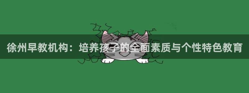天狮娱乐招商：徐州早教机构：培养孩子的全面素质与个性特色教育