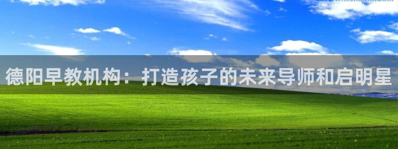 天狮娱乐客服：德阳早教机构：打造孩子的未来导师和启明星