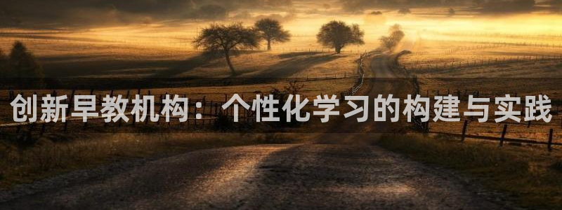 天狮娱乐 主管注册官网：创新早教机构：个性化学习的构建与实践