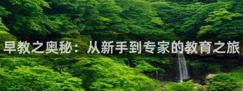 天狮娱乐 a内部29229：早教之奥秘：从新手到专家的教育之旅