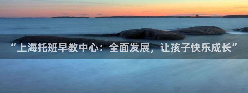 天狮娱乐 卧j招商60447：“上海托班早教中心：全面发展，让孩子快乐成长”