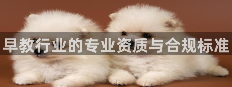 天狮娱乐扣扣29229：早教行业的专业资质与合规标准