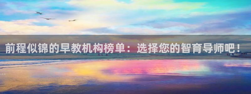 天狮娱乐最高待遇：前程似锦的早教机构榜单：选择您的智育导师吧！