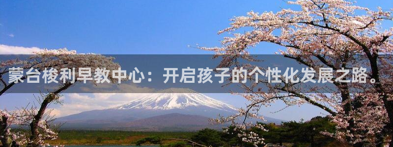 天狮娱乐行：蒙台梭利早教中心：开启孩子的个性化发展之路。